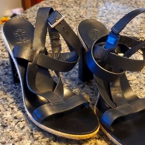 Tory Burch size 9 ankle wrap sandels